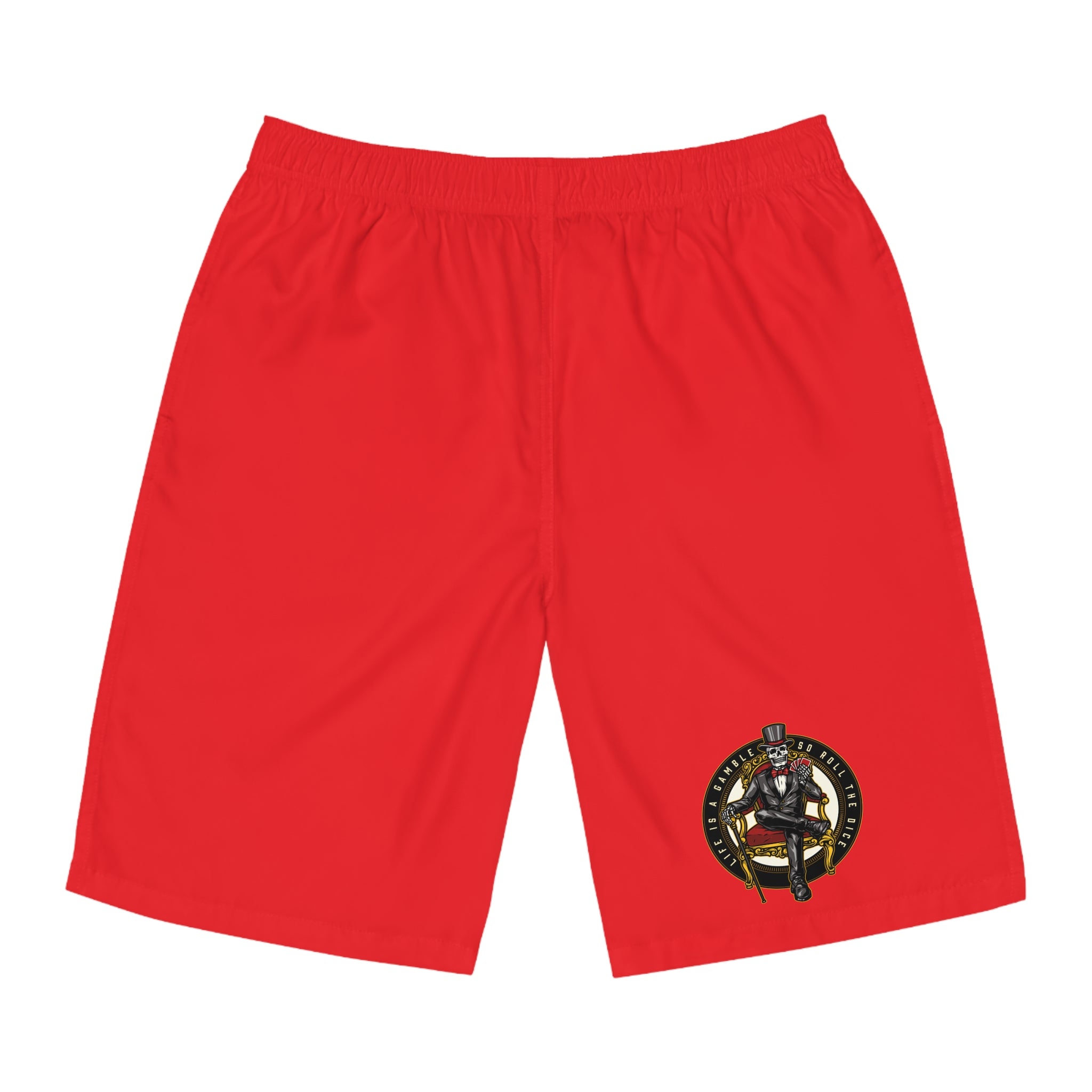 Ace of Spades Men’s Board Shorts - Red