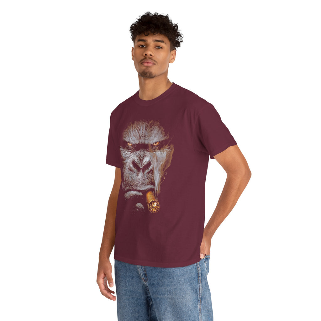 Gorilla Cigar Tee — Bold Primate Graphic T‑Shirt