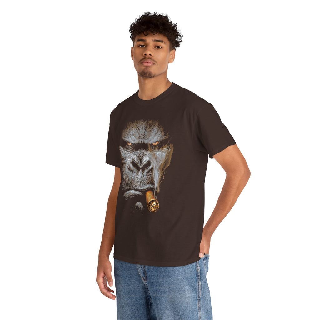 Gorilla Cigar Tee — Bold Primate Graphic T‑Shirt