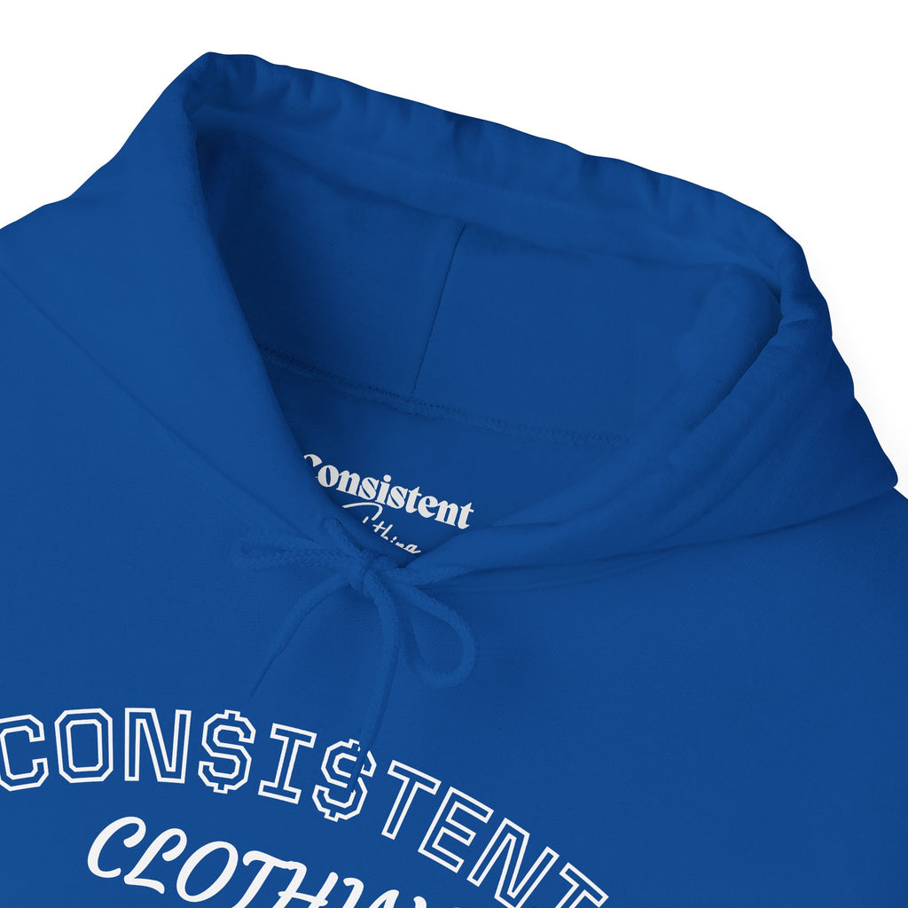 Consistent Clothing Crest Hoodie — Vintage Collegiate Logo Pullover