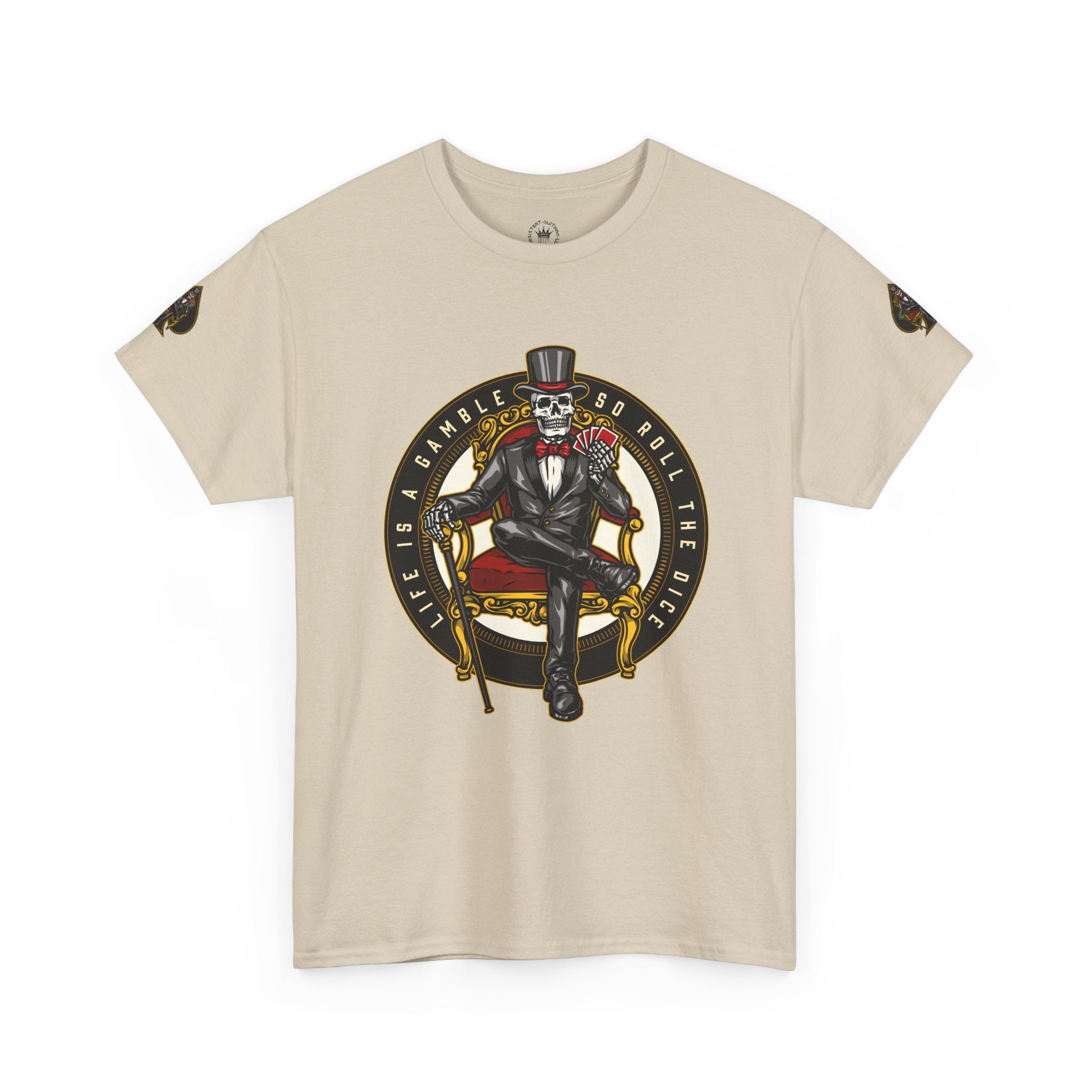 Life Is A Gamble - Top Hat Skeleton T-Shirt