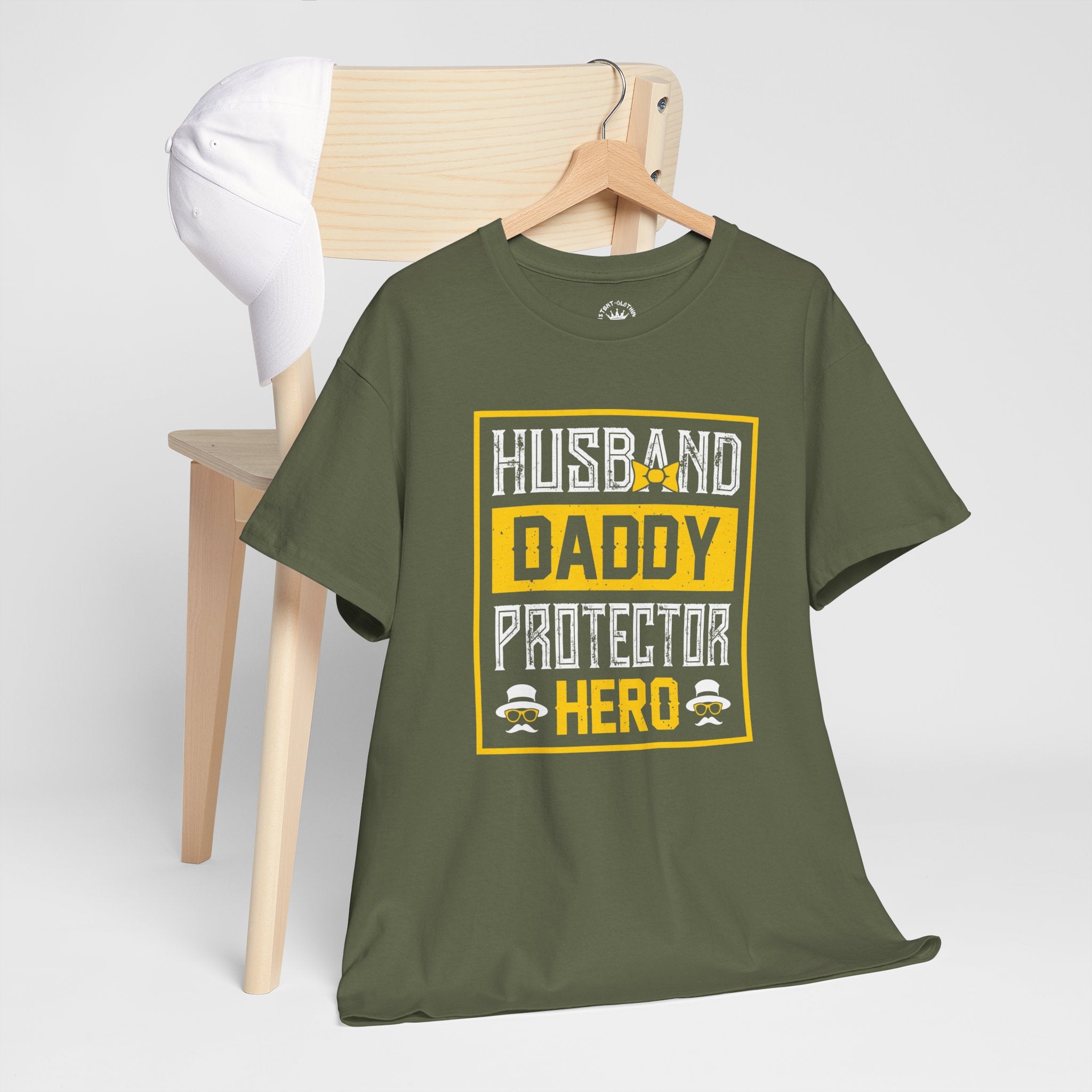 Husband Daddy Protector Hero Tee – Father’s Day Gift Shirt