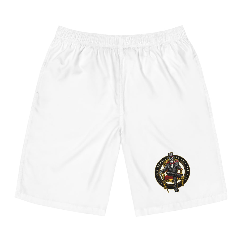 Ace of Spades Men’s Board Shorts - Small Poker Knight Graphic