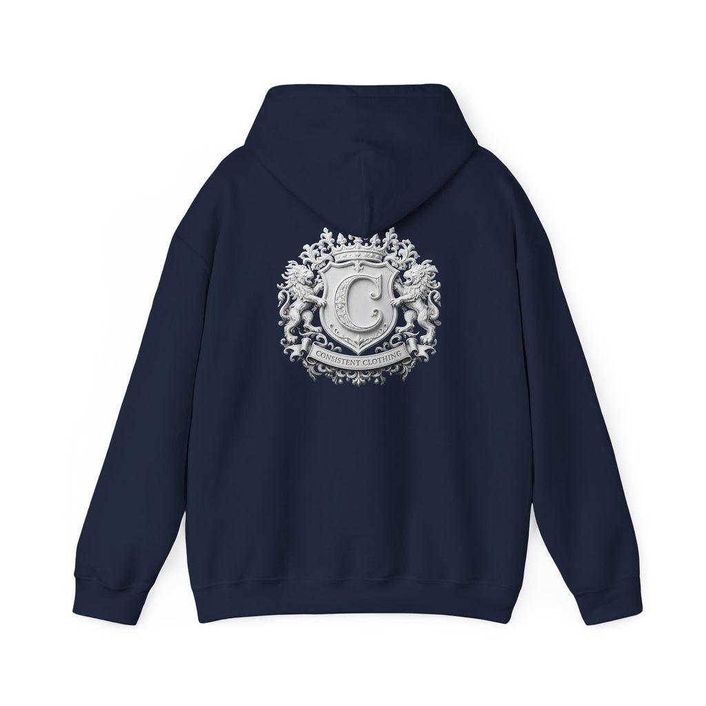 Consistent Clothing Crest Hoodie — Vintage Collegiate Logo Pullover