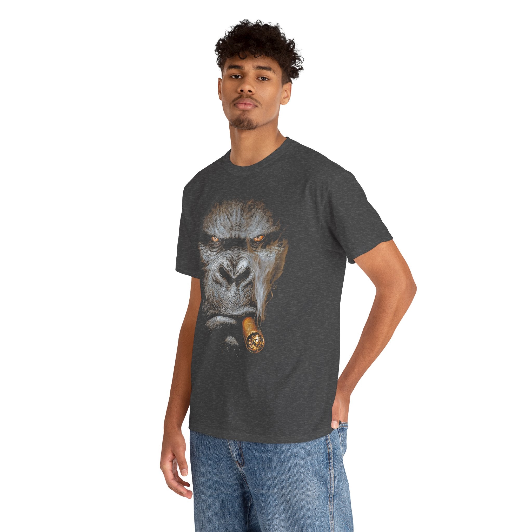 Gorilla Cigar Tee — Bold Primate Graphic T‑Shirt