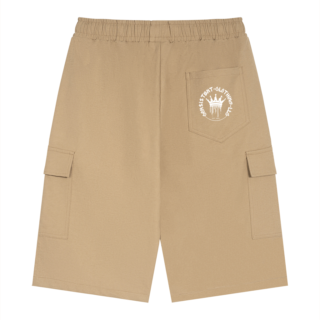 Consistent Clothing Unisex Drawstring Cargo Shorts