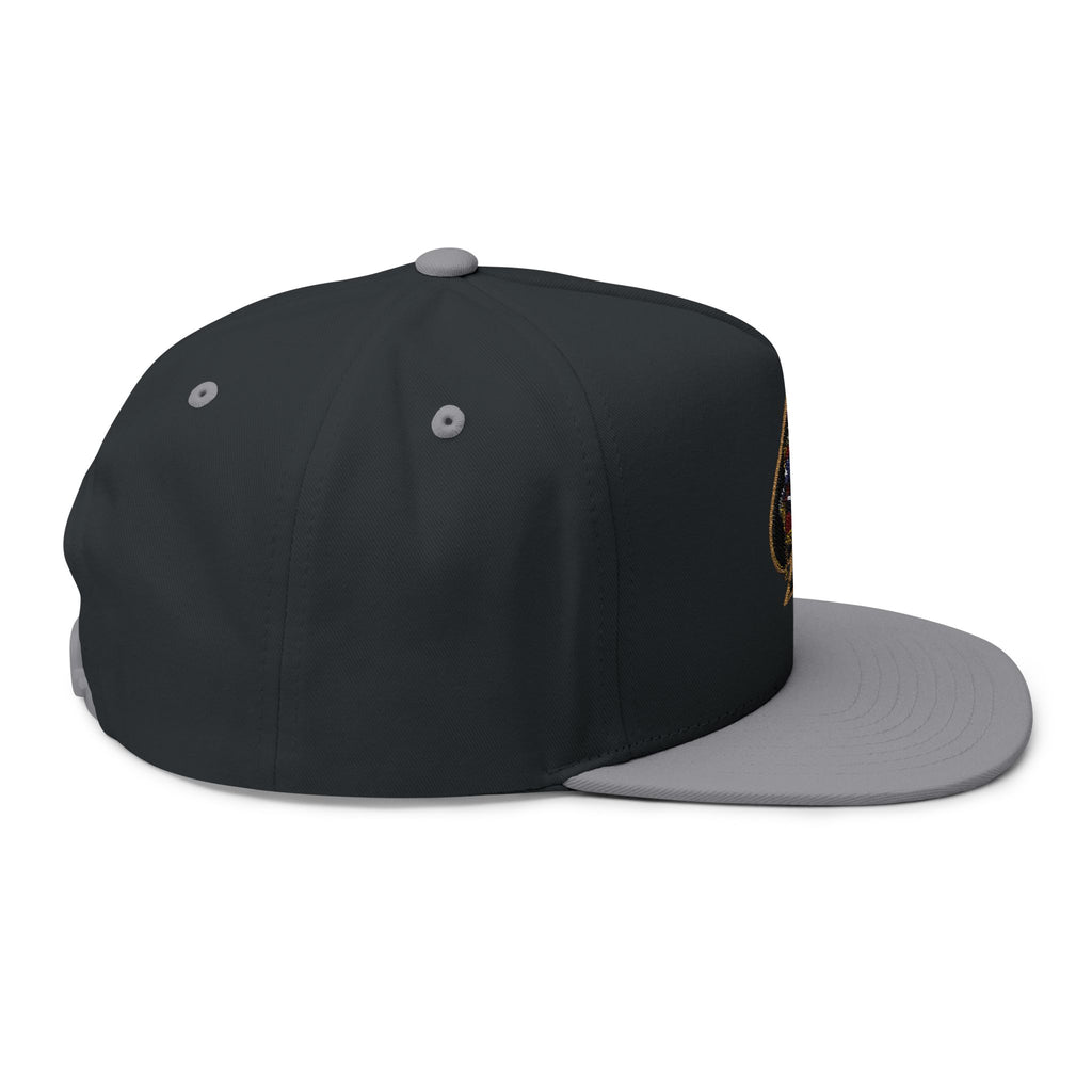 Ace of Spades Embroidered Flat Bill Hats