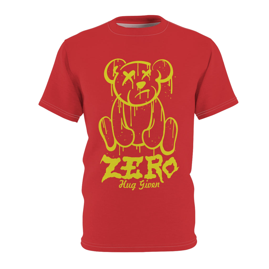 Zero Hug Given Tee — Grunge Dripping Teddy Graphic Shirt