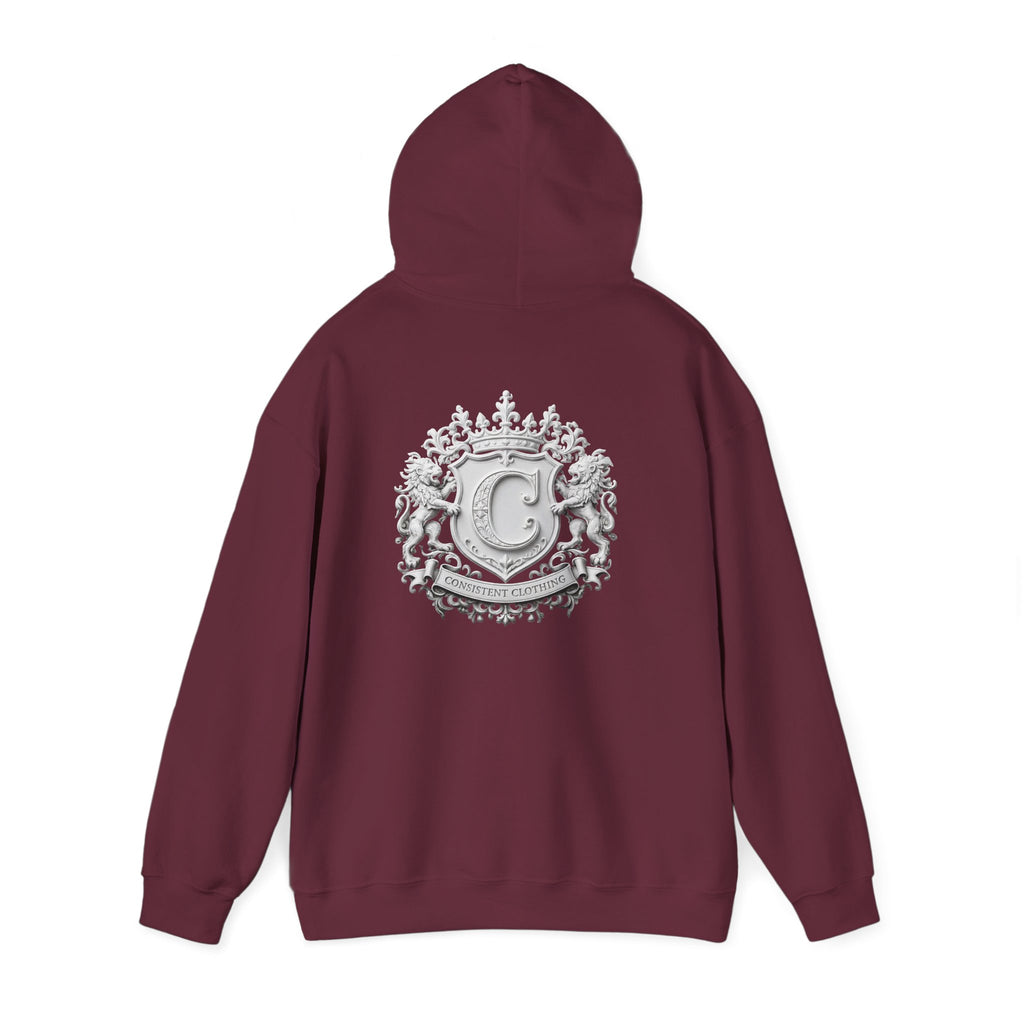 Consistent Clothing Crest Hoodie — Vintage Collegiate Logo Pullover