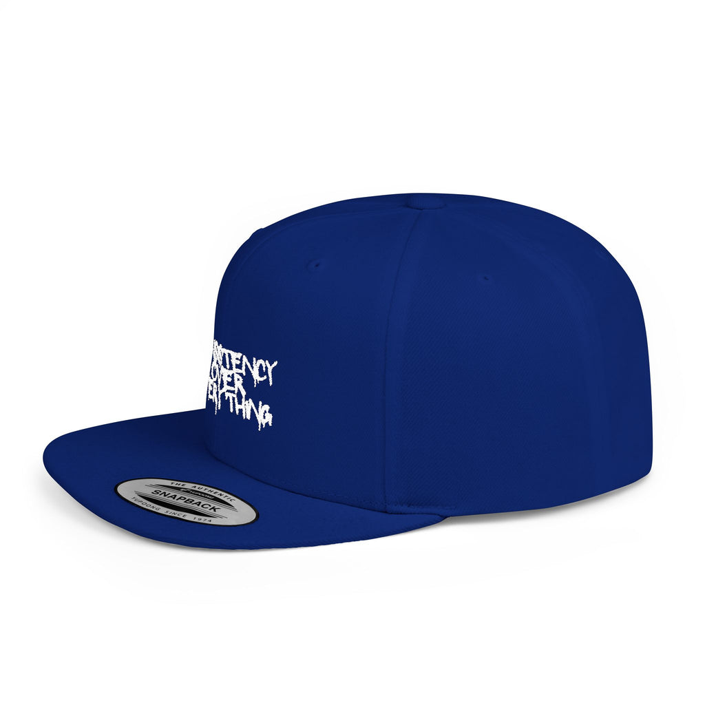 "Consistency Over Everything" Flat Bill Cap