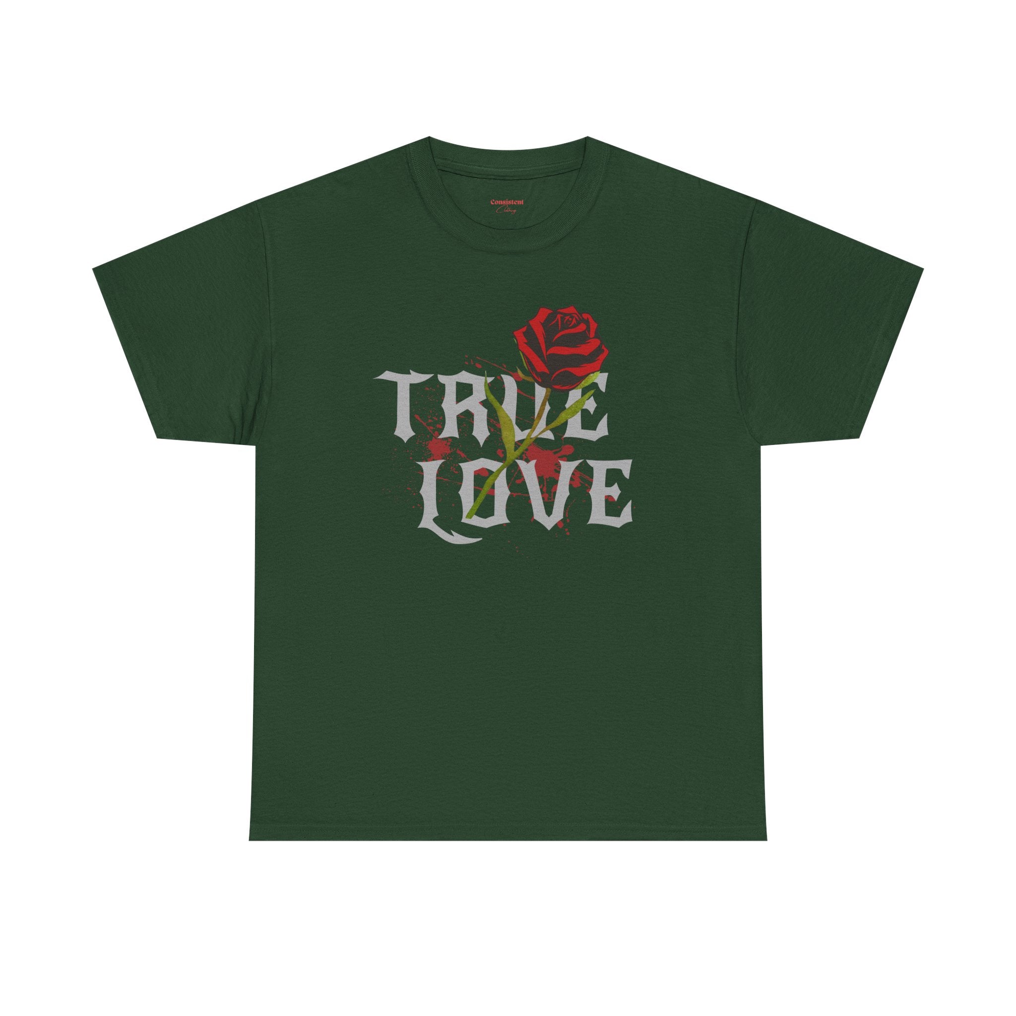 True Love Rose T-Shirt — Gothic Romance Graphic Tee
