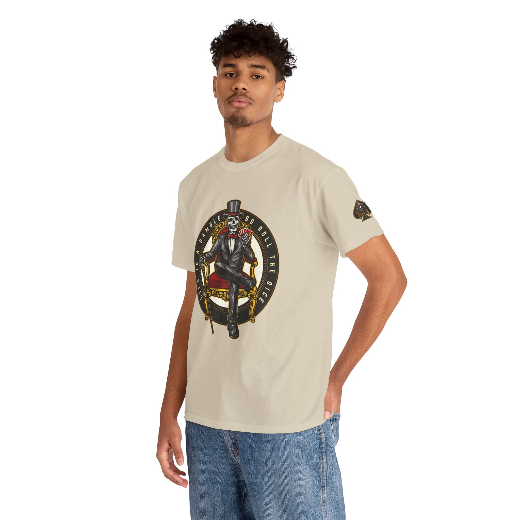 Life Is A Gamble - Top Hat Skeleton T-Shirt