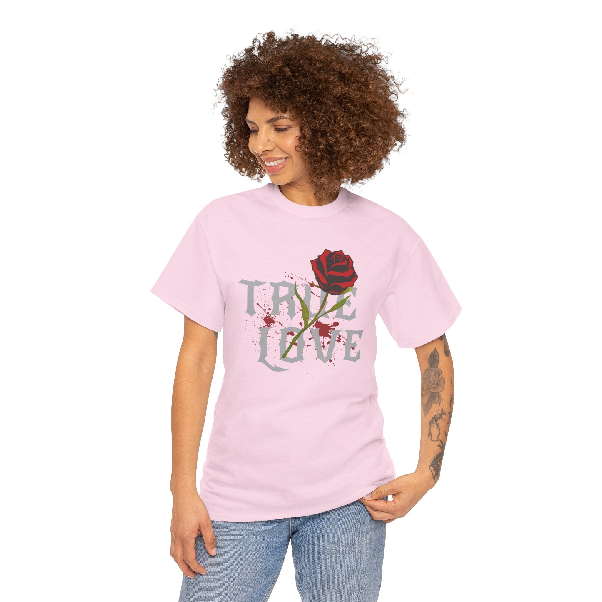 True Love Rose T-Shirt — Gothic Romance Graphic Tee
