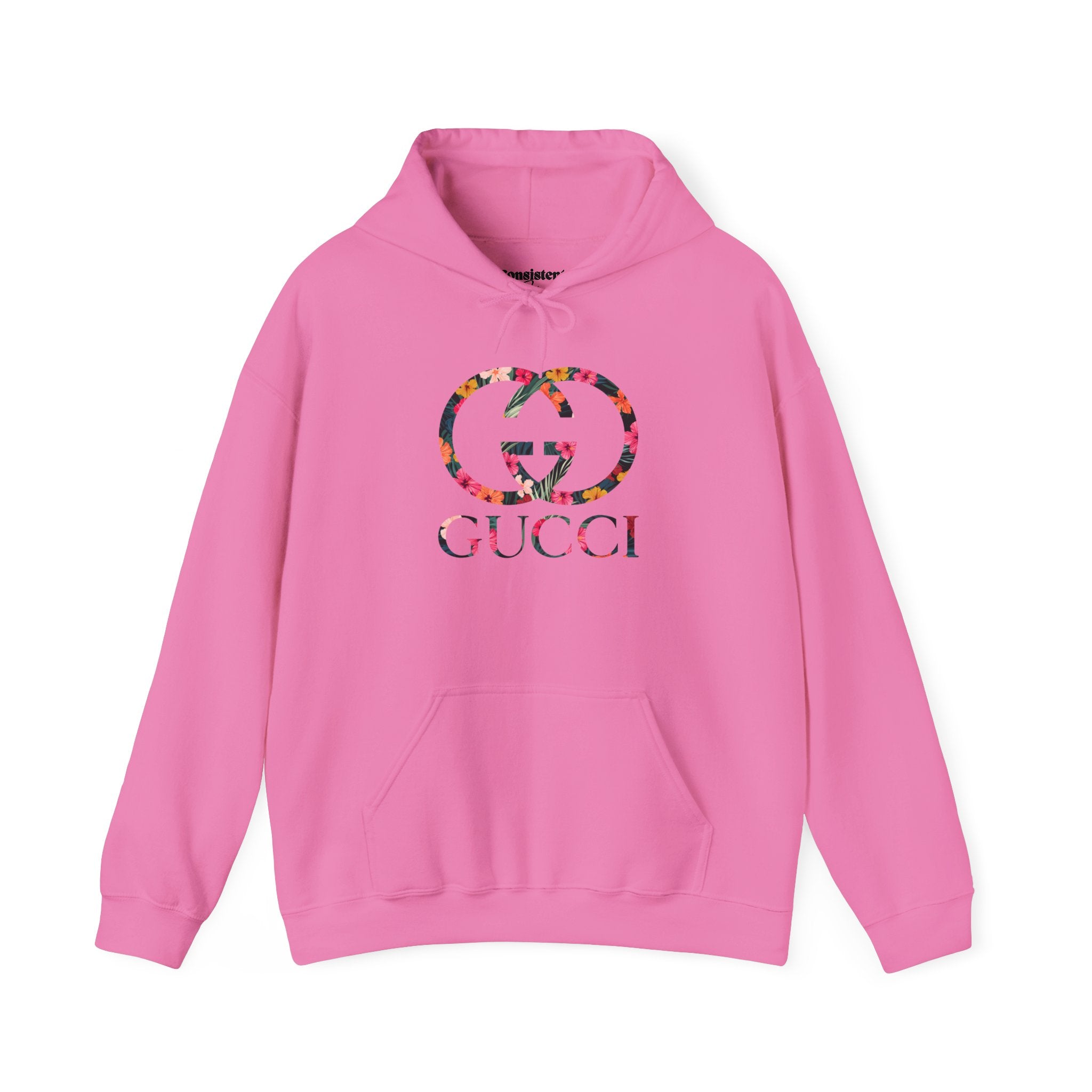 Floral Logo Gucci Hoodie | White Pullover Sweatshirt