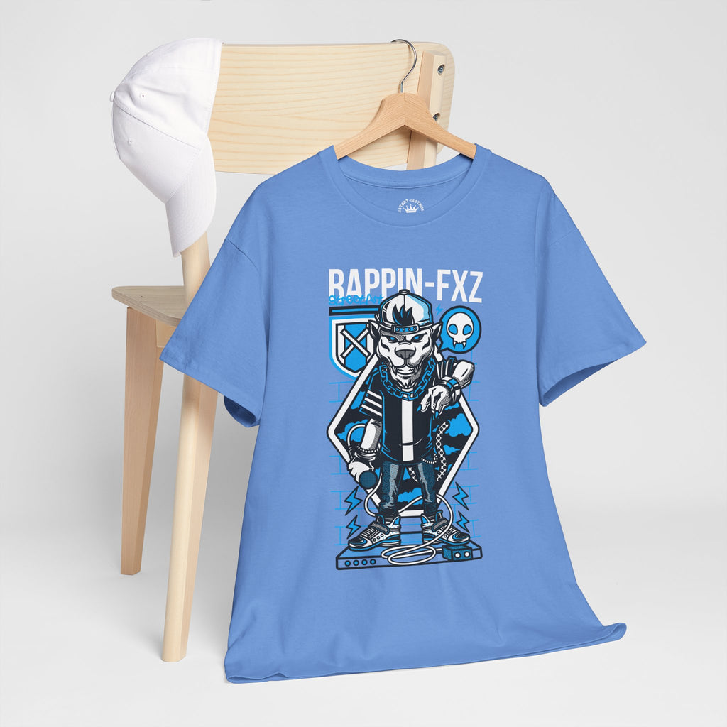 Rappin-FXZ Graphic Tee — Retro Cyberpunk DJ Skull T-Shirt