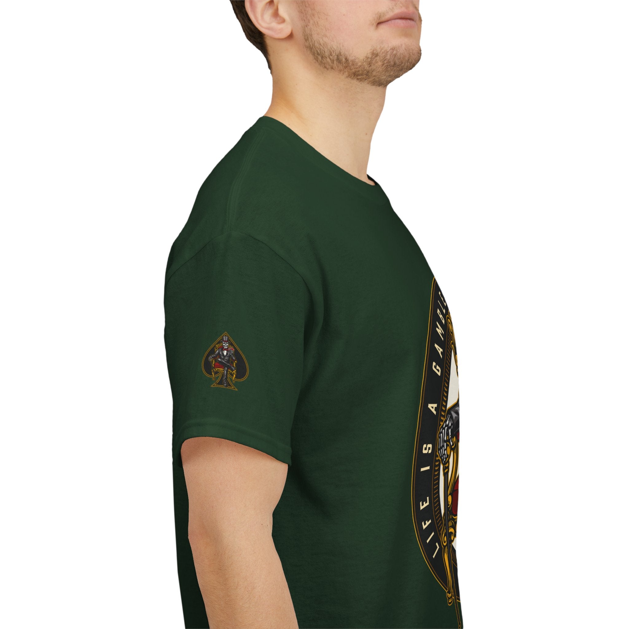 Life Is A Gamble - Top Hat Skeleton T-Shirt