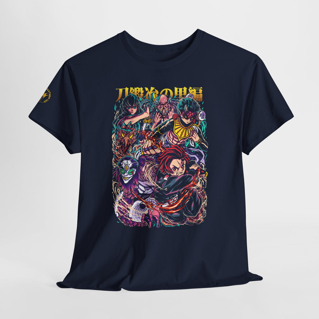 Anime Character Collage T-Shirt — Vibrant Manga Villains & Heroes Graphic Tee