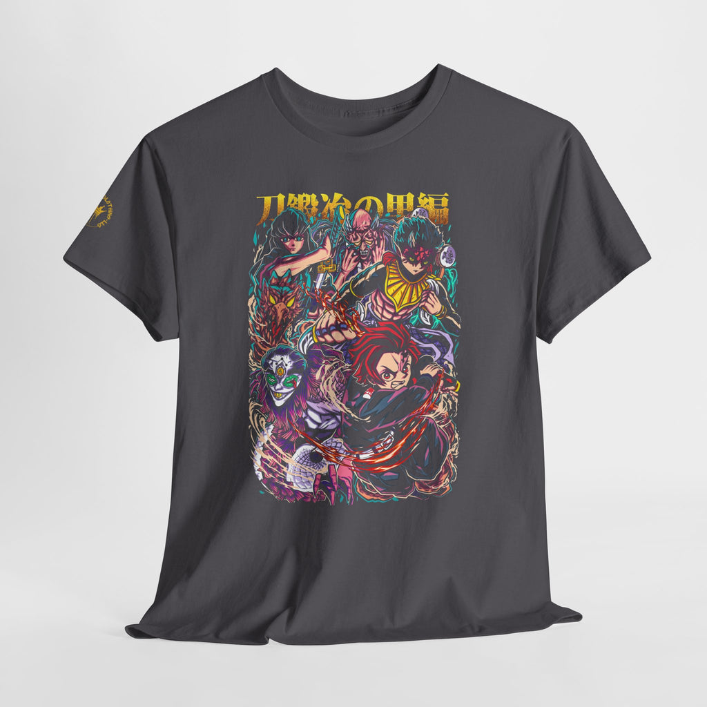 Anime Character Collage T-Shirt — Vibrant Manga Villains & Heroes Graphic Tee