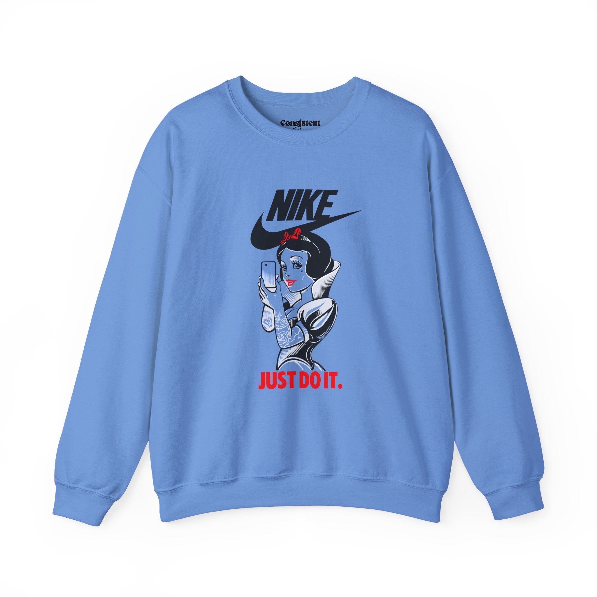 Snow White illustration Crewneck Sweatshirt | Nike style JUST DO IT graphic