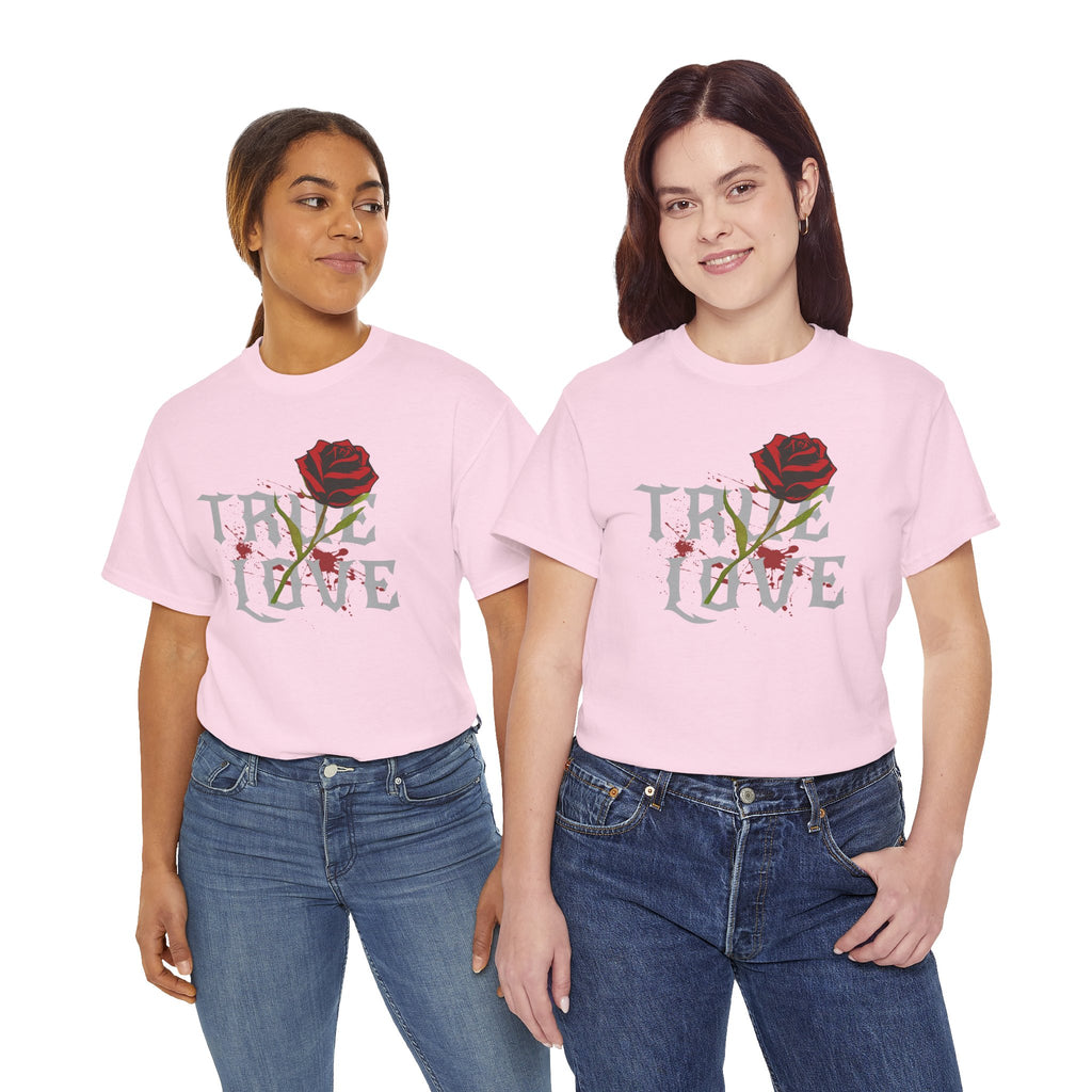 True Love Rose T-Shirt — Gothic Romance Graphic Tee