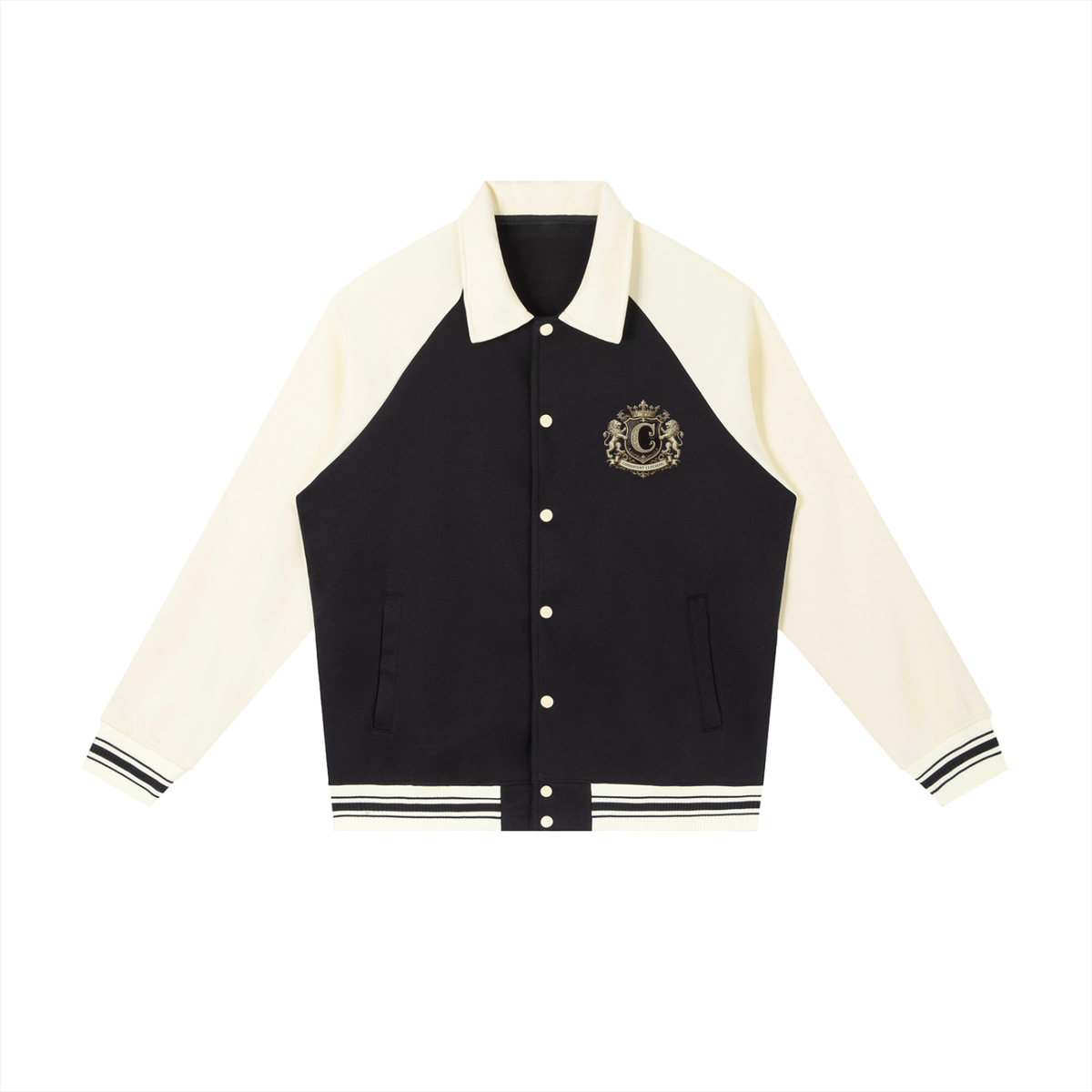 Consistent Clothing Raglan Sleeve Baseball Jacket