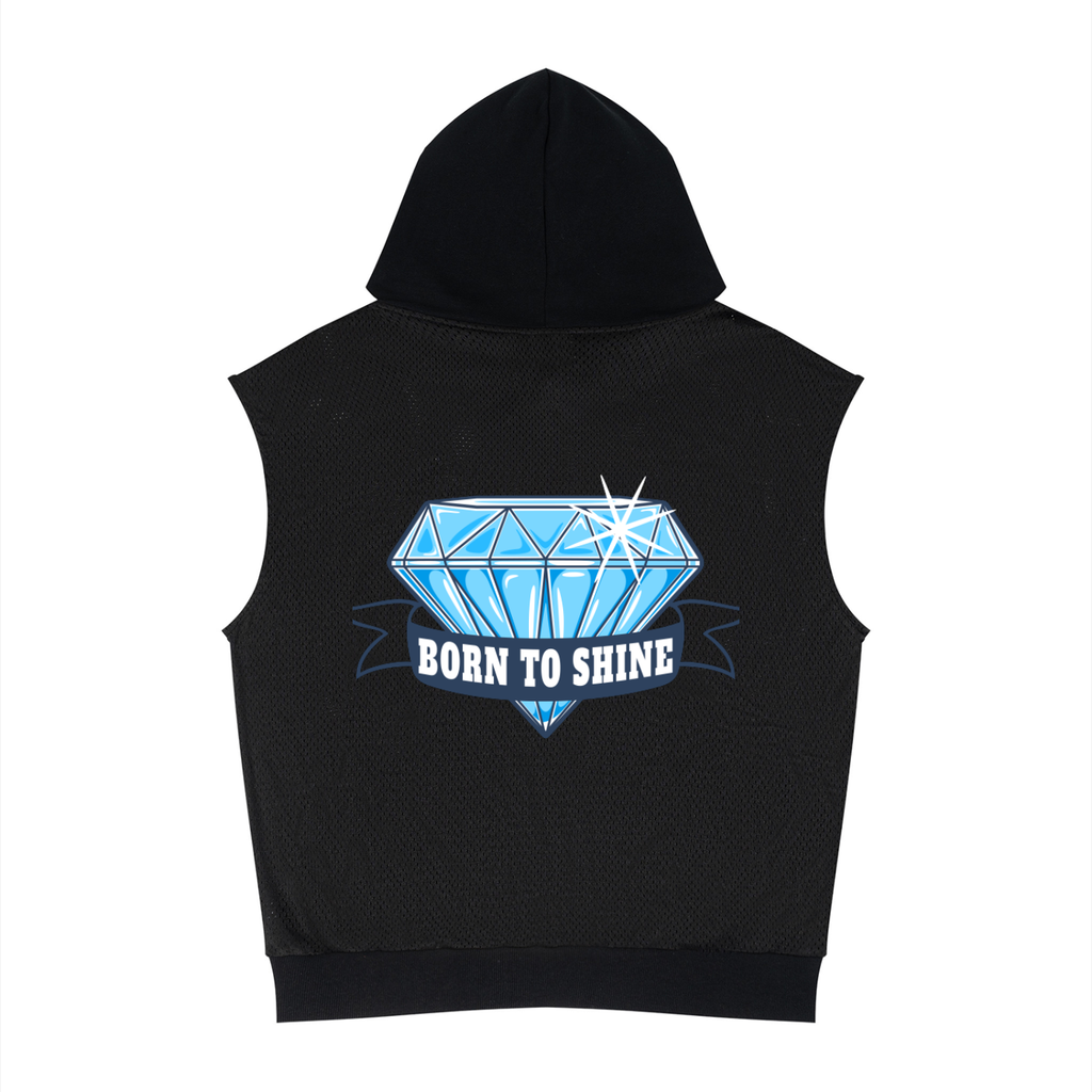 Born To Shine - Unisex Mesh Sleeveless Hoodie