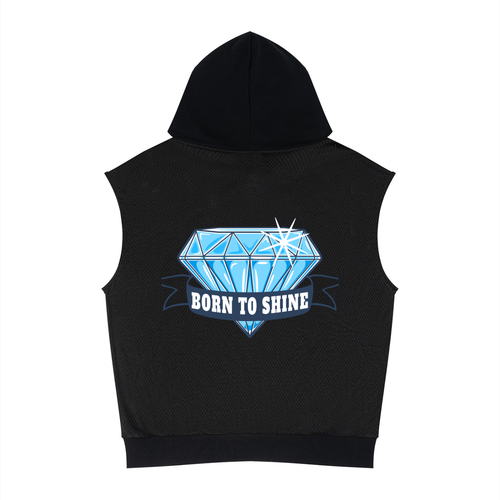 Born To Shine - Unisex Mesh Sleeveless Hoodie