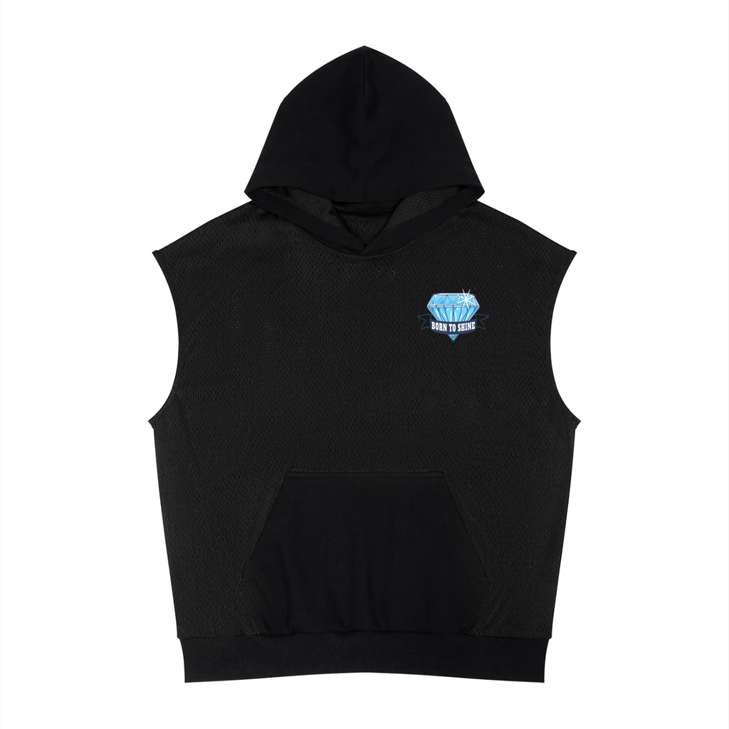 Born To Shine - Unisex Mesh Sleeveless Hoodie