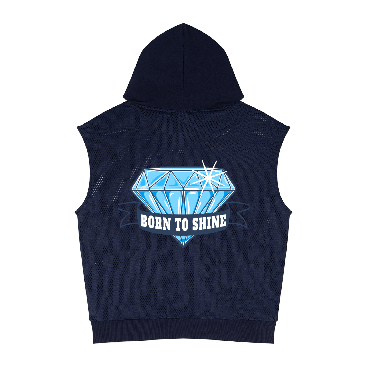 Born To Shine - Unisex Mesh Sleeveless Hoodie